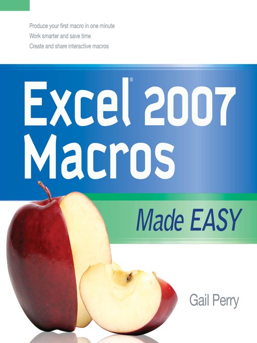 Title details for Excel 2007 Macros Made Easy by Gail Perry - Available